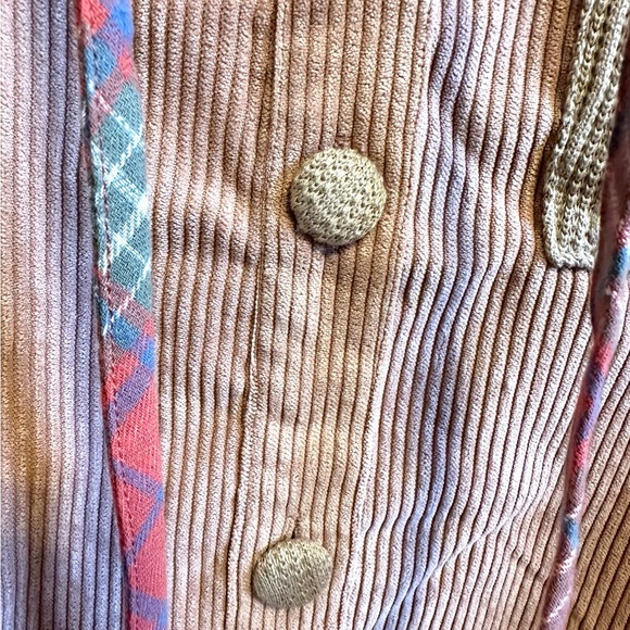 Hem & Thread Women's Beige Corduroy Utility Jacket NWT - Picture 4 of 5